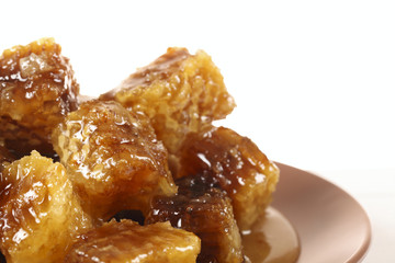 Honeycomb with honey