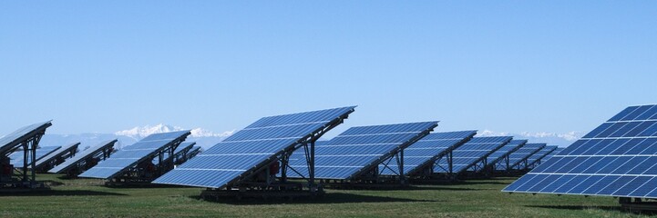 Solar power plant: green energy from the Sun