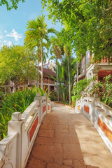 Fototapeta na wymiar asian tropical garden