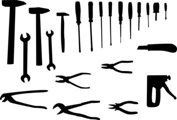 illustration of tools - vector