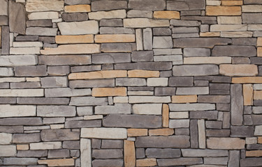 Old Brown Bricks Wall Pattern.