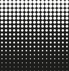 Abstract background black halftone vector