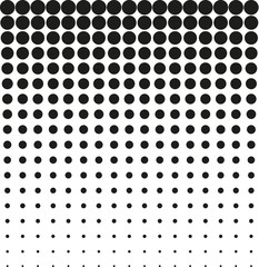 Abstract background black halftone vector
