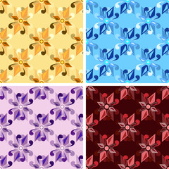 abstract art pattern set