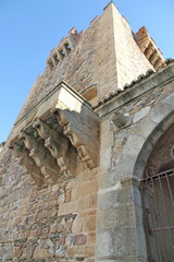 Fototapeta na wymiar Tower of Bujaco, main square, Caceres Spain