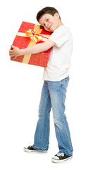 boy with gift box