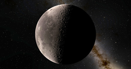Moon scientific illustration © helen_f