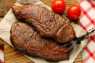 Composition with tasty roasted meat