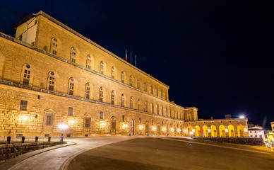 Fototapeta na wymiar View of the Palazzo Pitti in Florence - Italy
