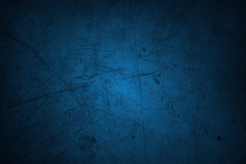 Dark grunge blue texture concrete background