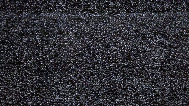 Static tv noise close-up