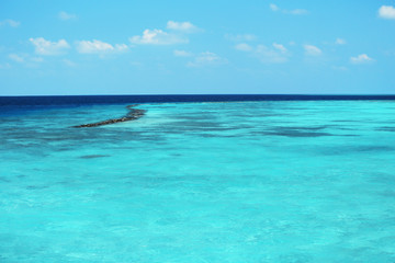 Clear ocean water, in resort