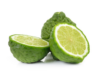 Bergamot fruit on a white background