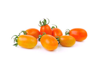 cherry tomatoes isolated on white background