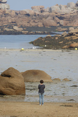 Femme seule sur la Plage