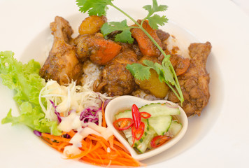 Massaman Curry Chicken and Rice