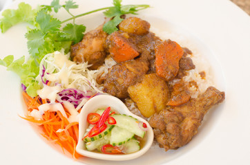 Massaman Curry Chicken and Rice