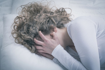 Woman in despair