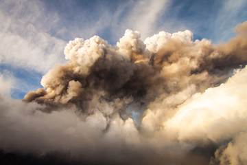 Mount Etna Eruption and lava flow