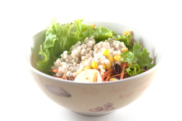 salad isolated on white background