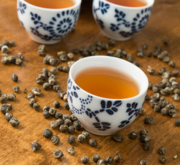 Tea with teacups
