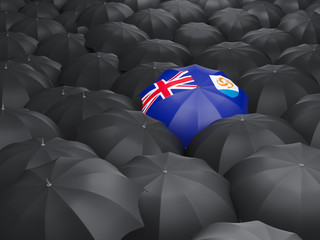 Umbrella with flag of anguilla