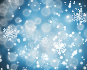 Winter snowflakes background image