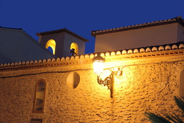 Obraz premium Parish church, Moraira,Costa Blanca, Alicante, Spain