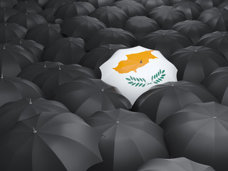 Umbrella with flag of cyprus