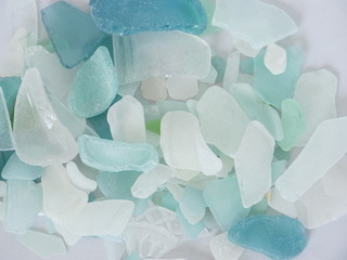 青いビーチグラス