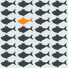 Background with goldfish