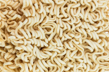 Close up instant noodle