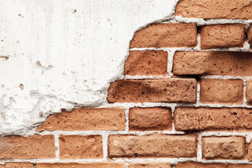 Obraz premium brick wall broken in Background