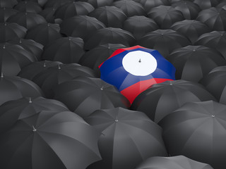 Umbrella with flag of laos