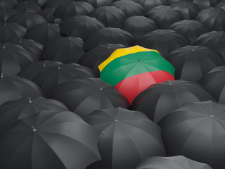 Umbrella with flag of lithuania