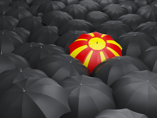 Umbrella with flag of macedonia