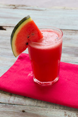 Watermelon drink in glasses