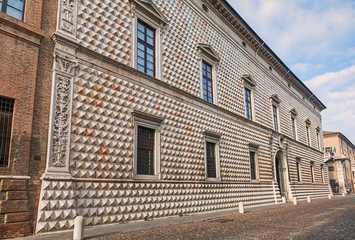 Fototapeta na wymiar Palazzo dei Diamanti, Ferrara, Italy