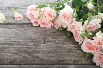 Bouquet of pink roses