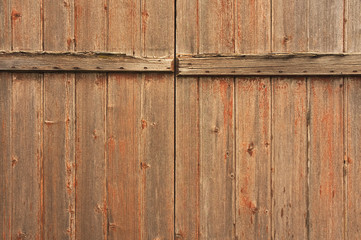 Hintergrund Detail eines maroden Holztores als HDR Bild