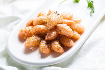 Chinese food. Shrimp