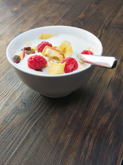 Muesli mit Milch