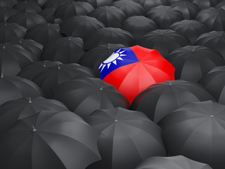 Umbrella with flag of republic of china