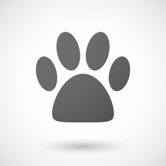Grey animal footprint icon