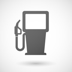 Grey gas pump icon