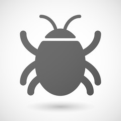 Grey bug icon