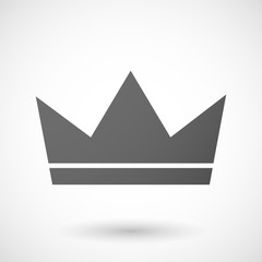 Grey crown icon