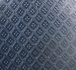 Glass with ornament background