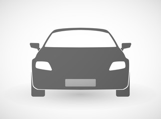 Grey car icon