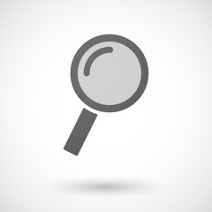 Grey magnifier icon